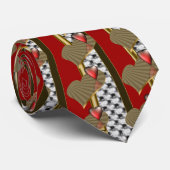 Twee harten stropdas (Opgerold)