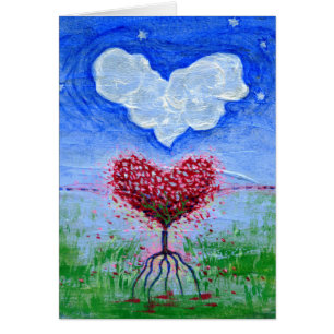 Twee harten surrealistische kunst