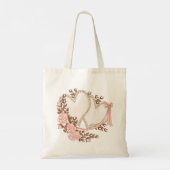 Twee harten tote bag (Achterkant)