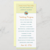 Twee Harten Trouwprogramma's Programmakaart (Voorkant / Achterkant)