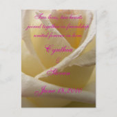 Twee harten, twee levens aankondigingskaart (Voorkant)