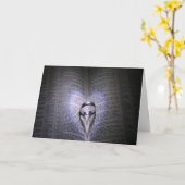 Twee harten uit duisternis kaart (Gele Bloem)