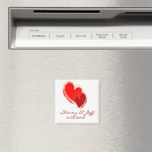 Twee harten uit liefde magneet (Insitu (Vaatwasser))