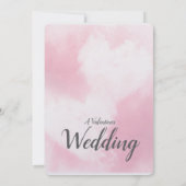Twee harten/Valentijnsdag Bruiloft/RSVP Kaart (Achterkant)