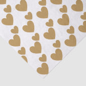 Twee harten van gouden bruiloft tissuepapier (Detail)