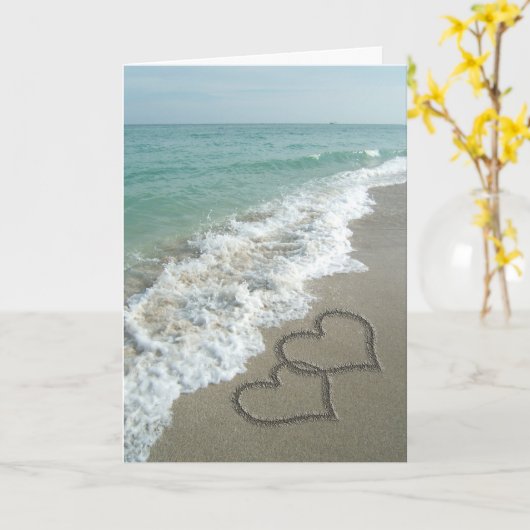 Twee Harten van het Zand op het Strand, Kaart (Gele Bloem)