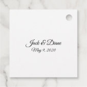 Twee harten verbonden bedankjes labels (Achterkant)