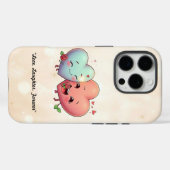 Twee harten verenigd Case-Mate iPhone case (Achterkant (horizontaal))