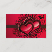 Twee harten visitekaartje (Achterkant)