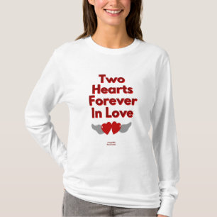 Twee harten voor eeuwig in de liefde Shirt vrouwen