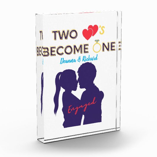 Twee harten worden er een fotoblokken (Links)