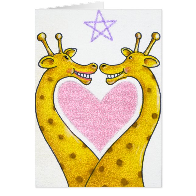 Twee harten zijn een Valentijn Kaart (Voorkant)