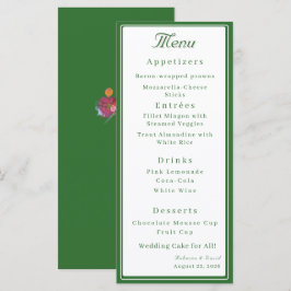 Twee Hartens Katholieke Trouw Forestgroen Menu