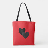 Twee Hartentote Tote Bag (Achterkant)