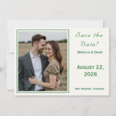 Twee Hartjes Katholieke Flat Save The Date Kaart (Voorkant)