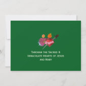 Twee Hartjes Katholieke Flat Save The Date Kaart (Achterkant)