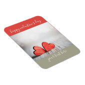 Twee Hartjes Kleurblok Valentijnsdag Magneet (Rechterzijde)