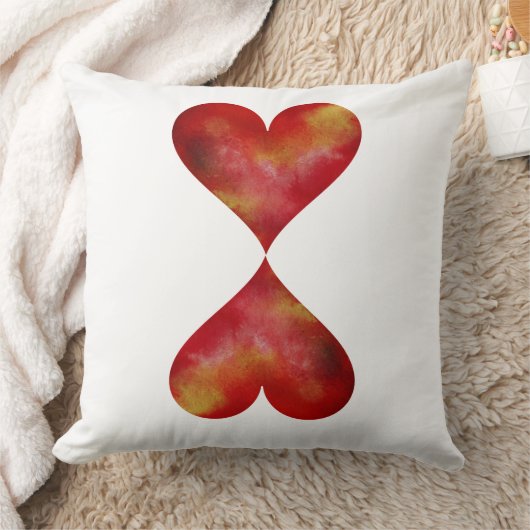 Twee hartpijlen kussen (Deken)