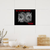 Twee hartslagen als één poster (Keuken)