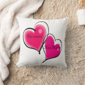 Twee hartstikke Sjabloon Kussen (Deken)