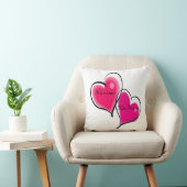 Twee hartstikke Sjabloon Kussen (Stoel)