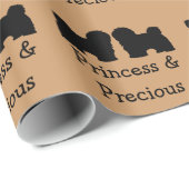 Twee Havaneses Custom Wrapping Paper Cadeaupapier (Rol Hoek)