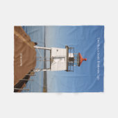 Twee havens Zuid Breakwater Light deken (Voorkant (Horizontaal))