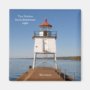 Twee havens Zuid Breakwater Light magneet