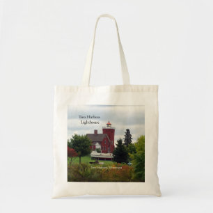 Twee havenvuurtoren en canvas tas