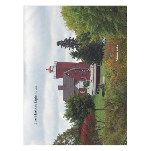 Twee havenvuurtoren en tafelkleed (Voorkant)