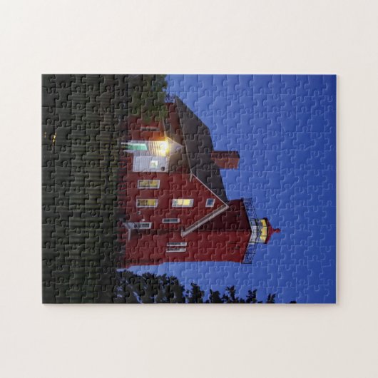 Twee havenvuurtoren legpuzzel (Horizontaal)