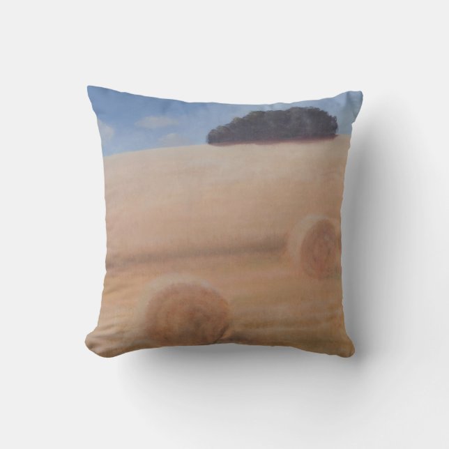 Twee Hay Bales 2012 Kussen (Voorkant)