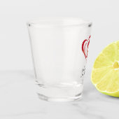 Twee Heart Shot glas (Links)