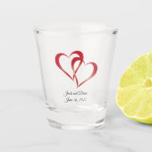 Twee Heart Shot glas (Voorkant)