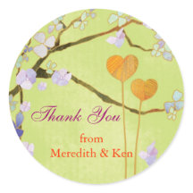 Twee Hearts Spring Green Weddenschap Bedankt