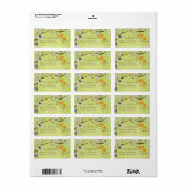 Twee Hearts Spring Green Weddenschap Etiket (Full Sheet)