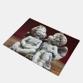 Twee Heavenly Angel Cherubs Deurmat (Schuin)