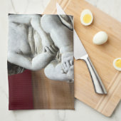 Twee Heavenly Angel Cherubs Theedoek (Quarter Fold)