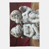 Twee Heavenly Angel Cherubs Theedoek (Verticaal)