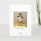 Twee Heilige Pelgrims & Leider Feestdagen Kaart (Achterkant)