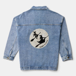Twee heksen die de hemel verkennen denim jacket