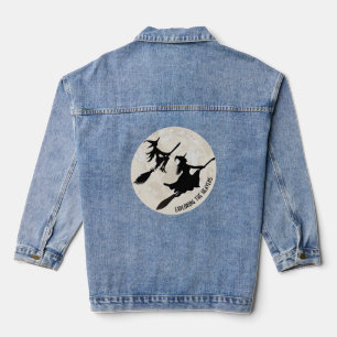 Twee heksen die de hemel verkennen denim jacket