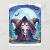 Twee heksen kussen trots serie Waterverf Briefkaart (Voorkant)