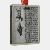Twee heksen van "Le Champion des Dames" Metalen Ornament (Rechts)
