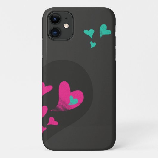 Twee helften maken één Heart Matching Couple Case-Mate iPhone Case (Achterkant)