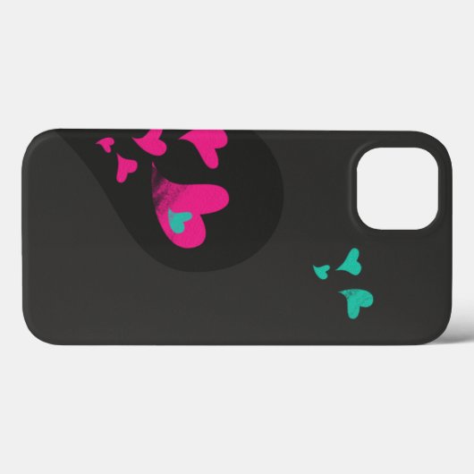 Twee helften maken één Heart Matching Couple Case-Mate iPhone Case (Achterkant (horizontaal))