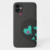 Twee helften maken één Heart Matching Couple Case-Mate iPhone Case (Achterkant)