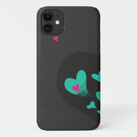 Twee helften maken één Heart Matching Couple Case-Mate iPhone Case (Achterkant)