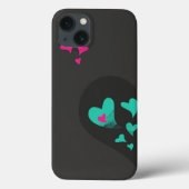 Twee helften maken één Heart Matching Couple Case-Mate iPhone Case (Achterkant)