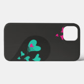 Twee helften maken één Heart Matching Couple Case-Mate iPhone Case (Achterkant (horizontaal))